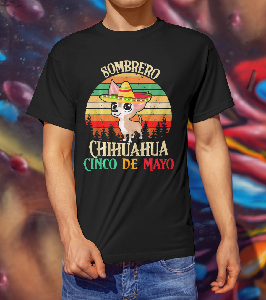 Sombrero Chihuahua Cinco De Mayo T-Shirt