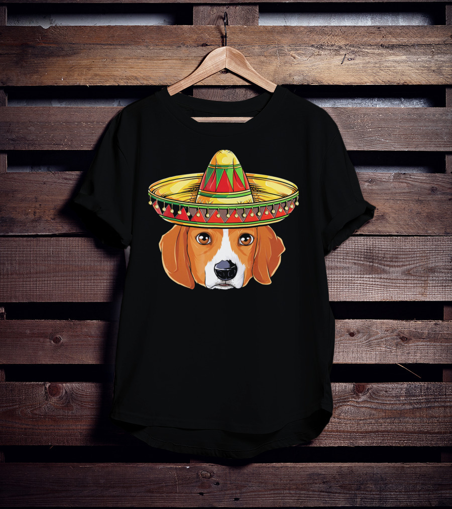 Cinco De Mayo Beagle Sombrero T-Shirt