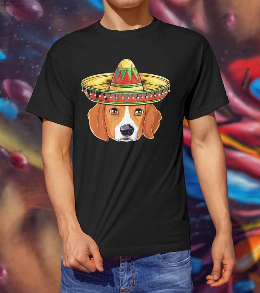 Cinco De Mayo Beagle Sombrero T-Shirt
