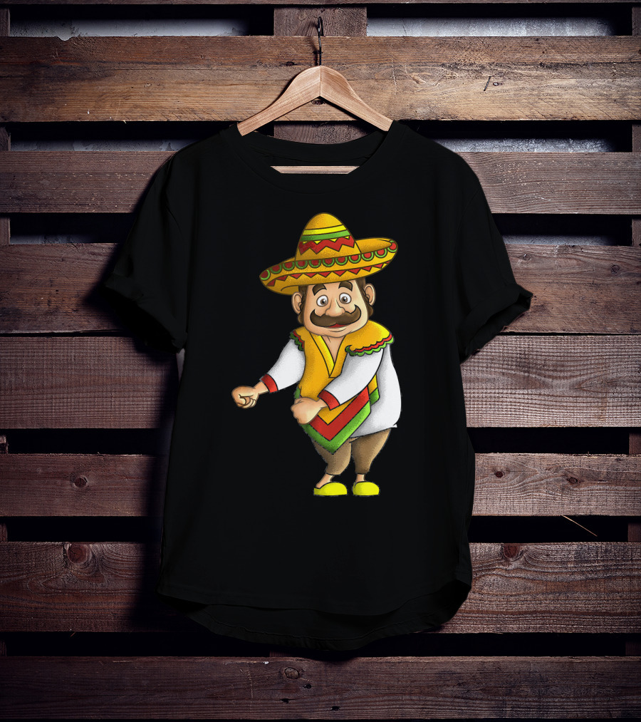 Flossing Mariachi Cute Cinco De Mayo Sombrero Dance Fiesta T-Shirt
