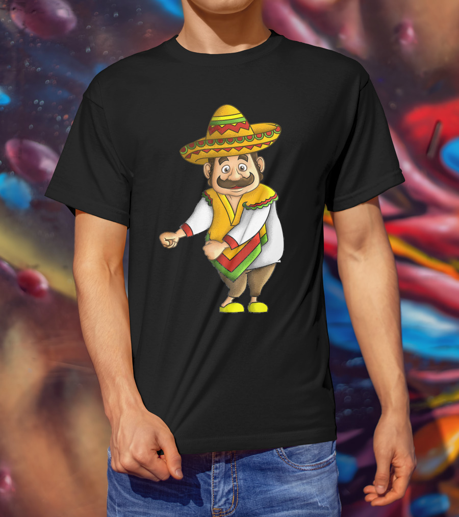 Flossing Mariachi Cute Cinco De Mayo Sombrero Dance Fiesta T-Shirt