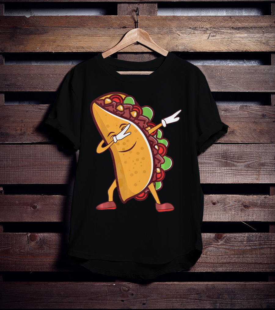 Dabbing Taco Cinco De Mayo Mexican Food T-Shirt