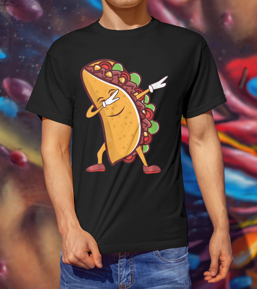 Dabbing Taco Cinco De Mayo Mexican Food T-Shirt