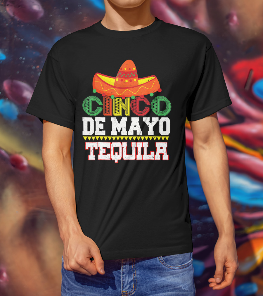 Cinco De Mayo Tequila Sombrero T-Shirt