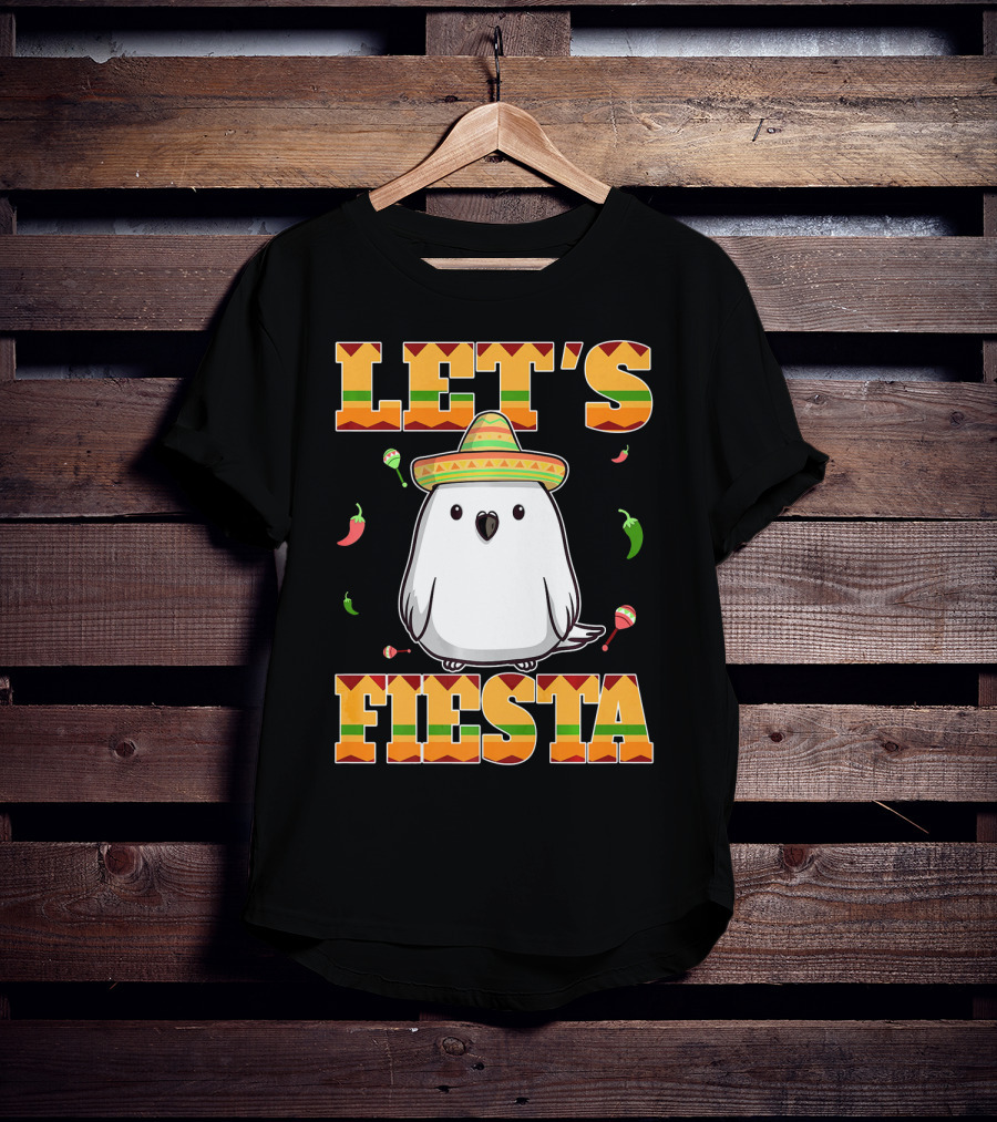 Let's Fiesta Bird Sombrero Cinco De Mayo Mexican T-Shirt