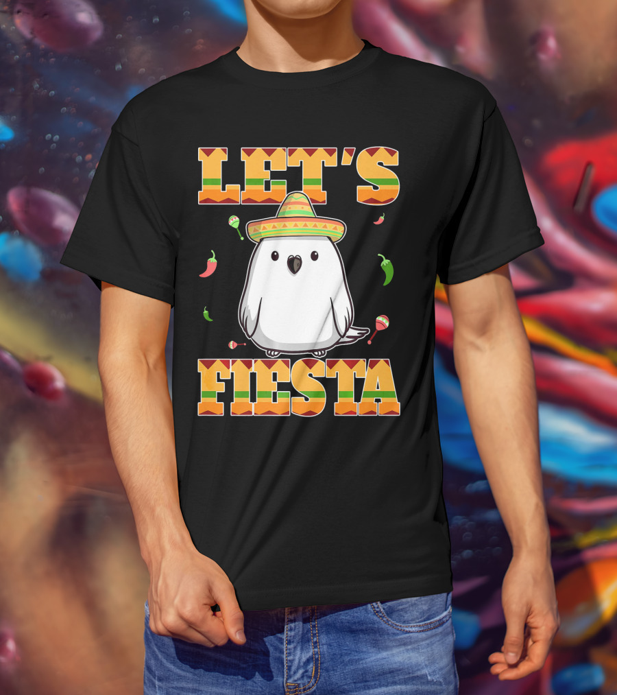 Let's Fiesta Bird Sombrero Cinco De Mayo Mexican T-Shirt