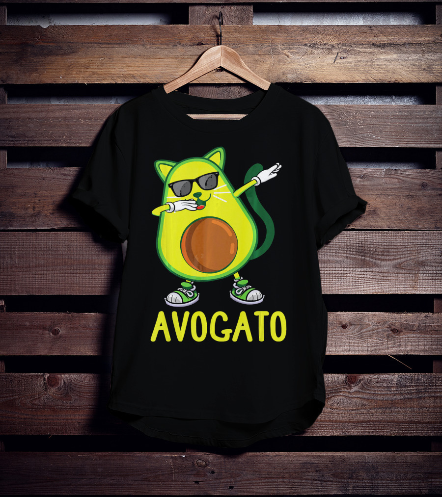 Funny Avogato Cat Dabbing Cinco De Kittens T-Shirt