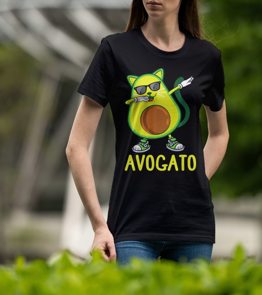 Funny Avogato Cat Dabbing Cinco De Kittens T-Shirt
