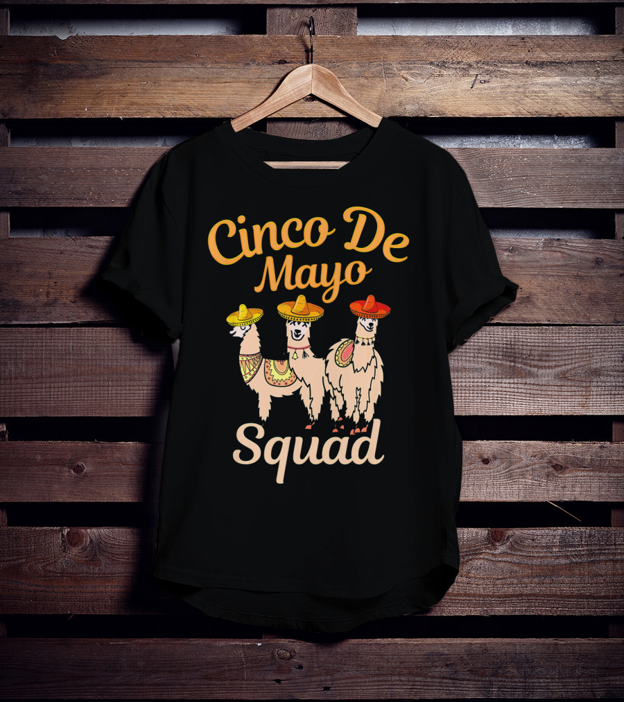 Cinco De Mayo Llama Squad T-Shirt