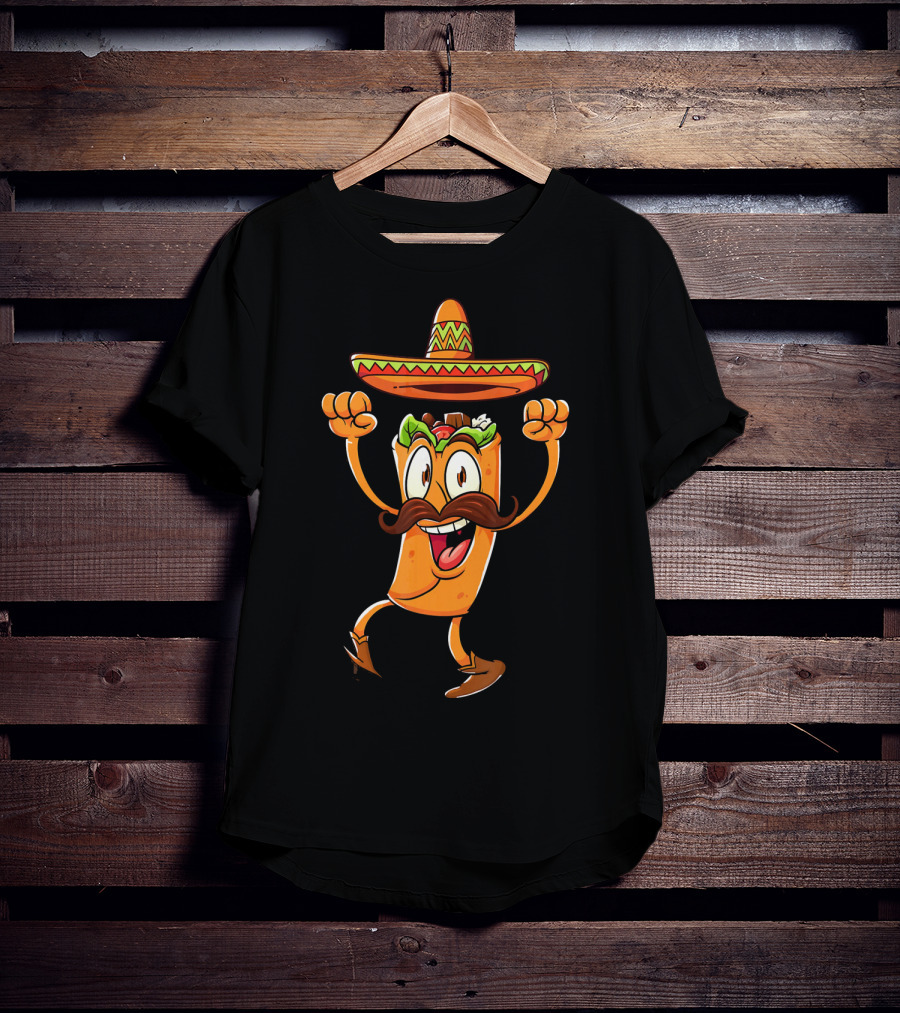 Kids Taco Sombrero Cinco De Mayo Fiesta T-Shirt