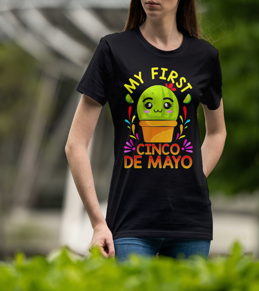My First Cinco De Mayo Cute Cactus Baby T-Shirt