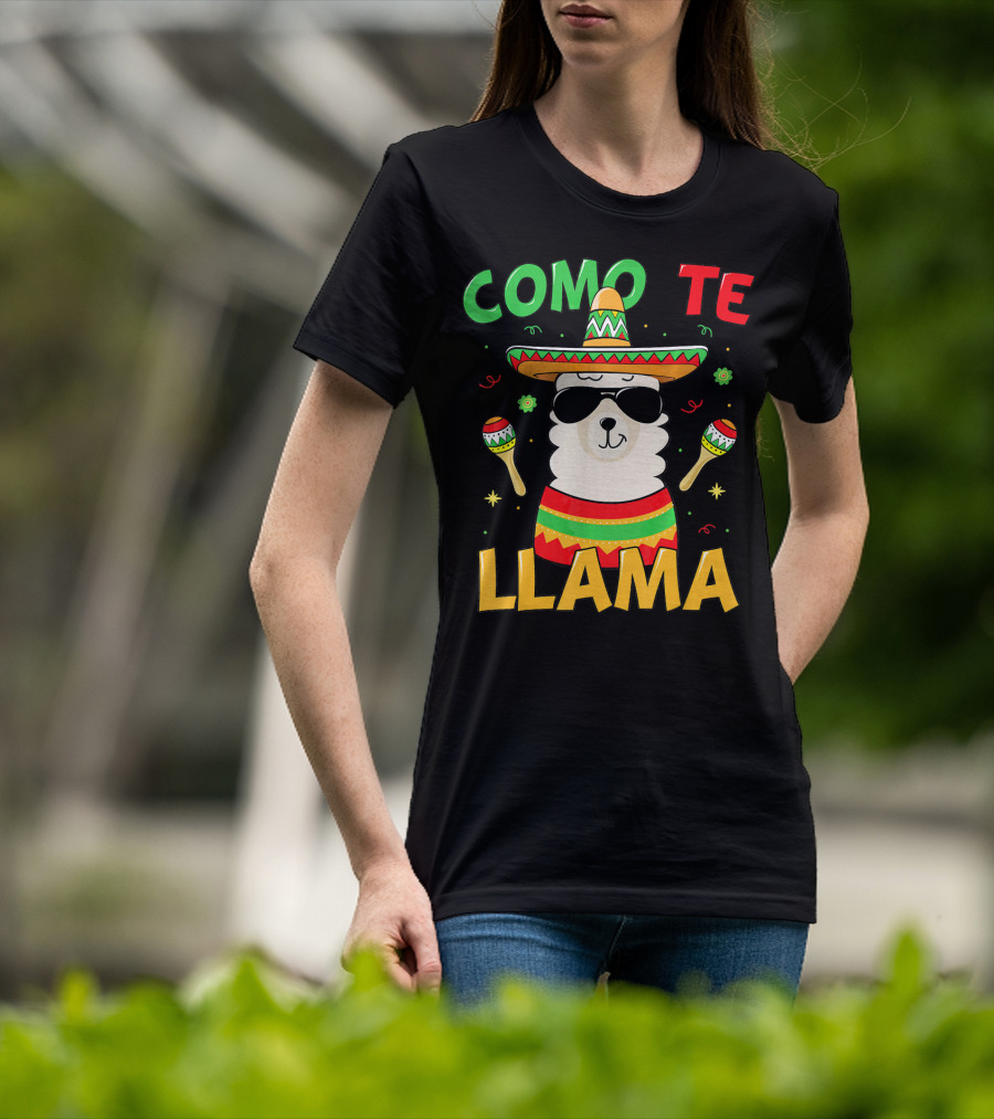 Como Te Llama Llama Cinco De Mayo No Prob T-Shirt