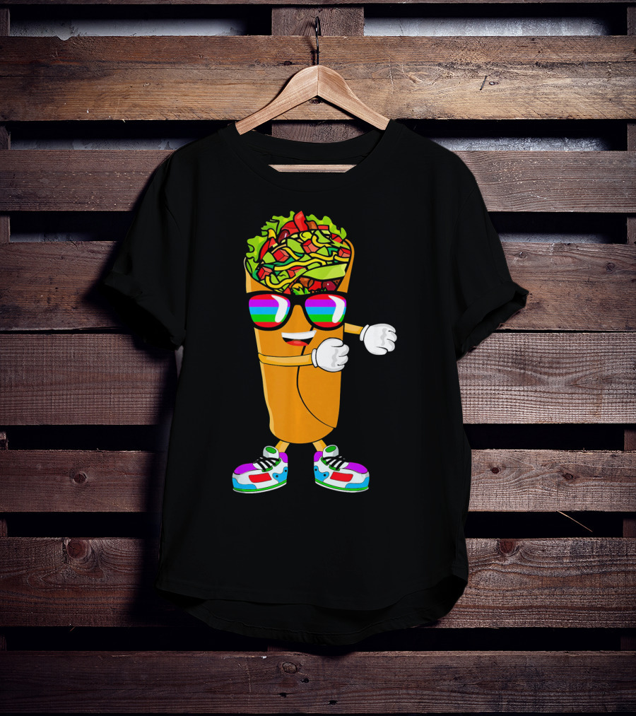 Flossing Burrito Dancing Cinco De Mayo Fun T-Shirt