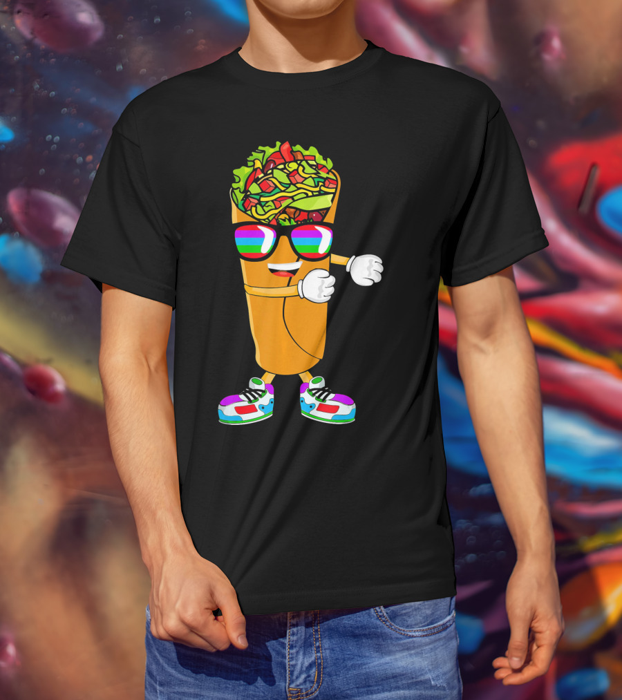 Flossing Burrito Dancing Cinco De Mayo Fun T-Shirt