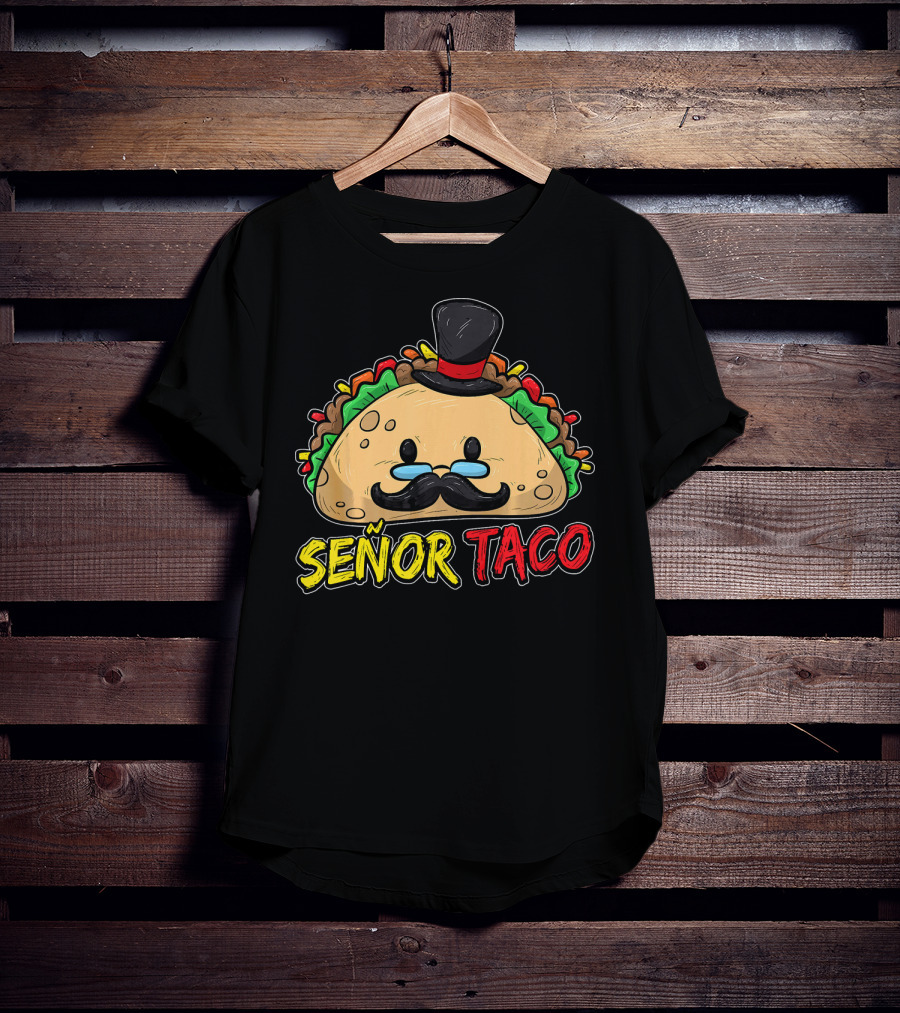 Señor Taco Mustache Cinco De Mayo T-Shirt