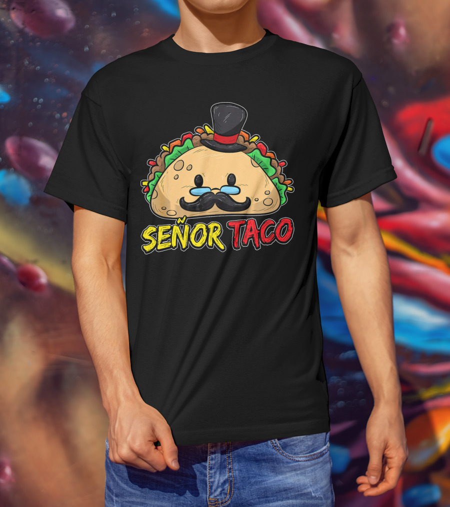 Señor Taco Mustache Cinco De Mayo T-Shirt