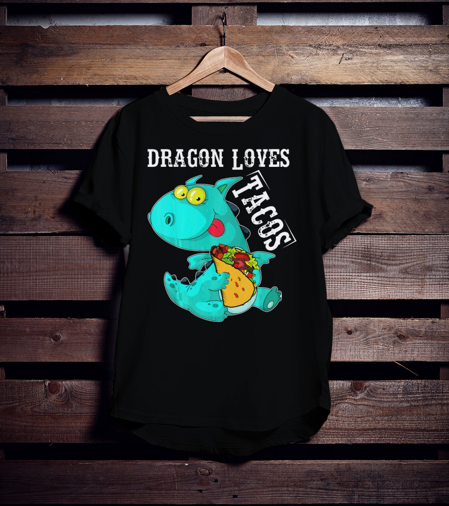 Dragon Loves Tacos Cinco De Mayo Taco T-Shirt