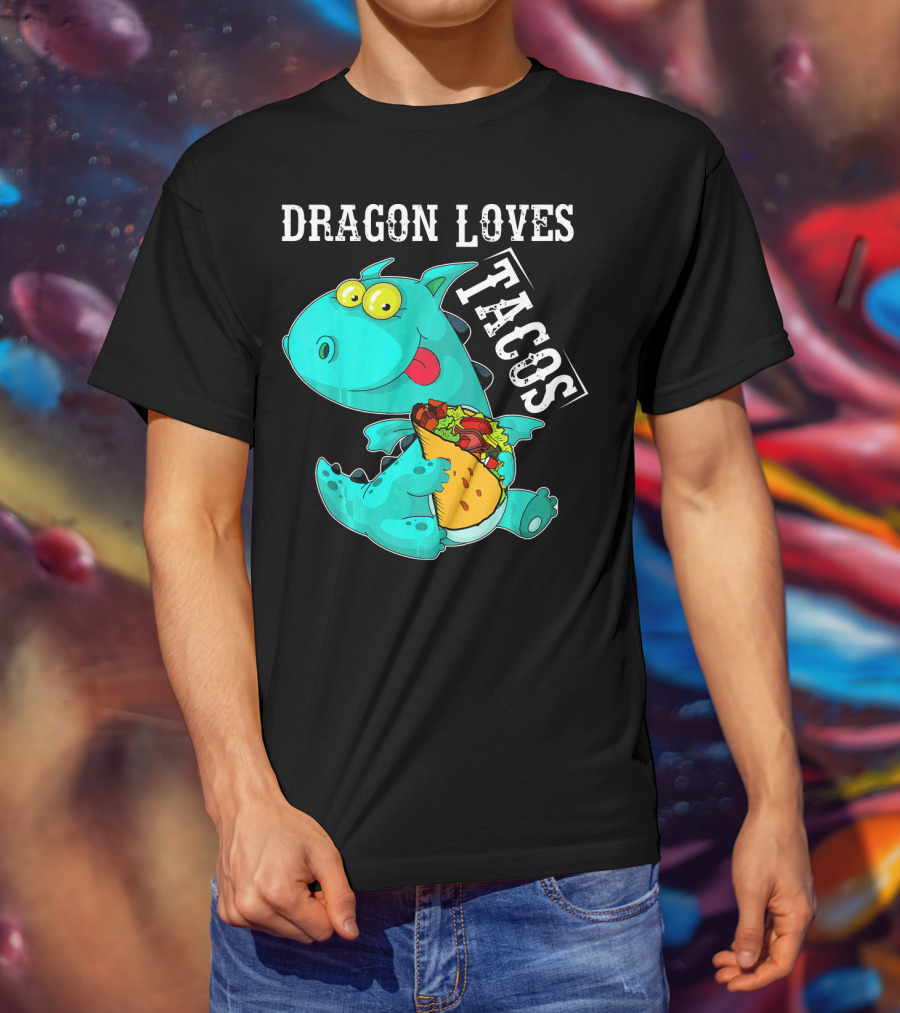 Dragon Loves Tacos Cinco De Mayo Taco T-Shirt