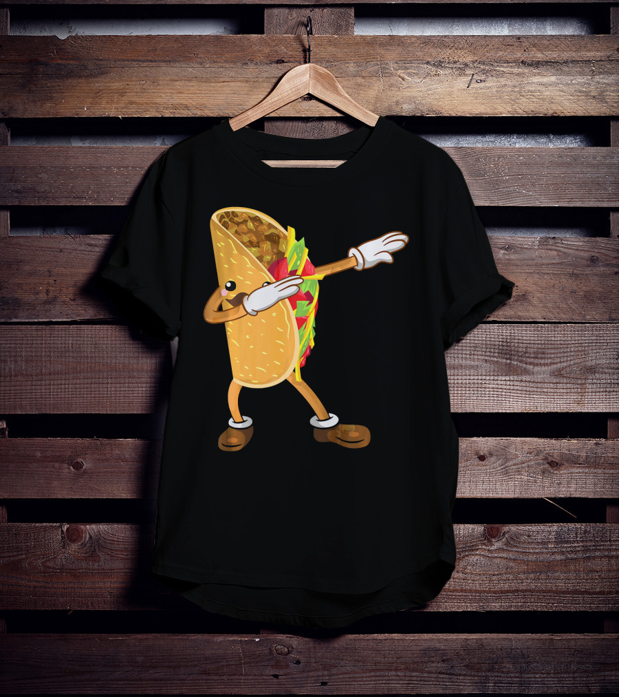 Dabbing Taco Dance Funny Cinco De Mayo T-Shirt