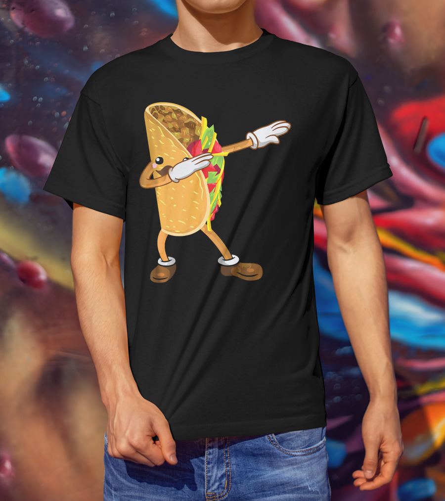 Dabbing Taco Dance Funny Cinco De Mayo T-Shirt