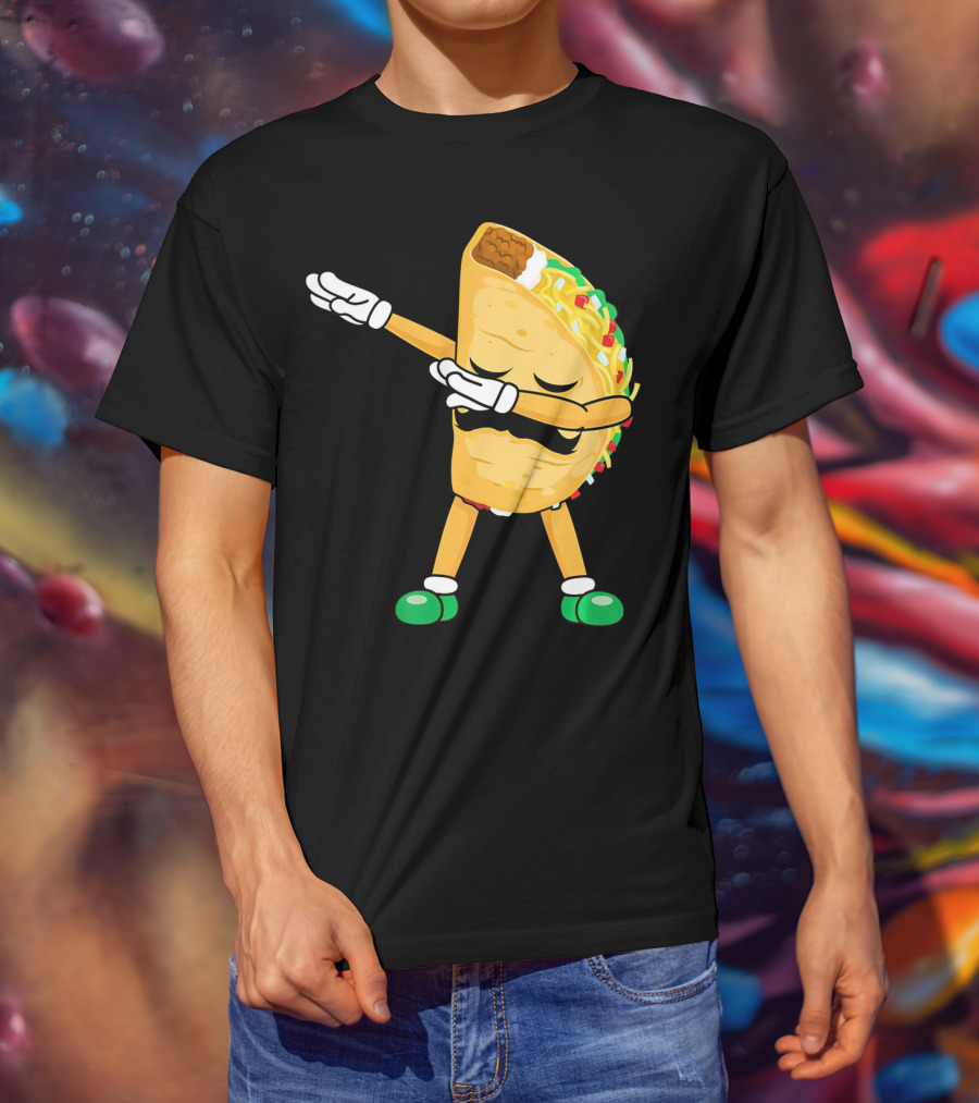 Dabbing Taco Mexican Cinco De Mayo Dab T-Shirt