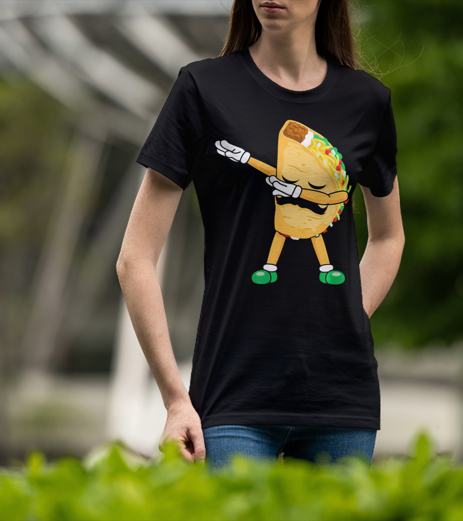 Dabbing Taco Mexican Cinco De Mayo Dab T-Shirt