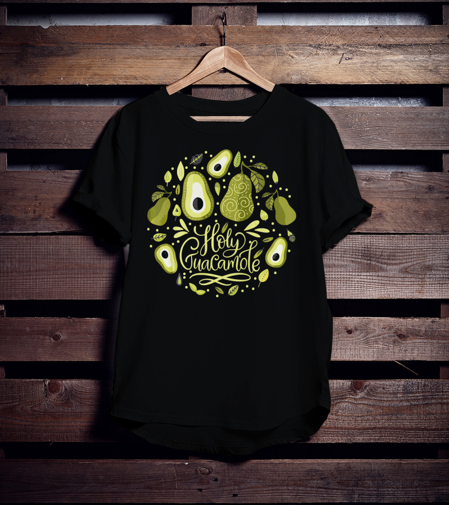 Holy Guacamole Avocado Lover Vegan Delight T-Shirt