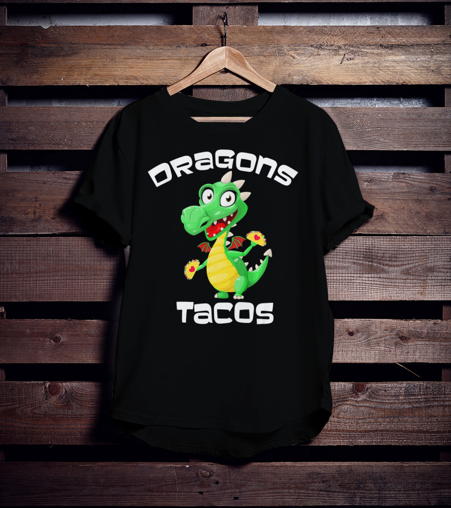 Dragons Tacos Cinco De Mayo T-Shirt