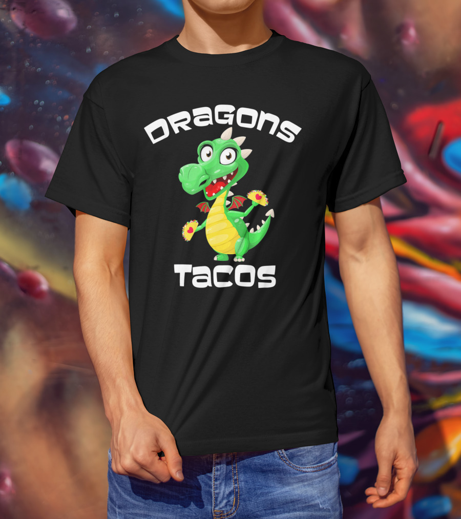 Dragons Tacos Cinco De Mayo T-Shirt
