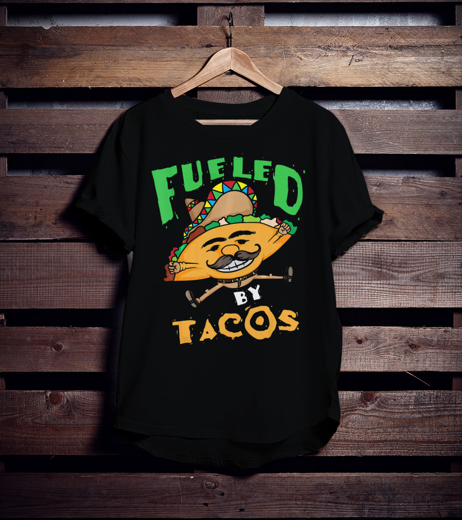 Fueled By Tacos Sombrero Cinco De Mayo T-Shirt