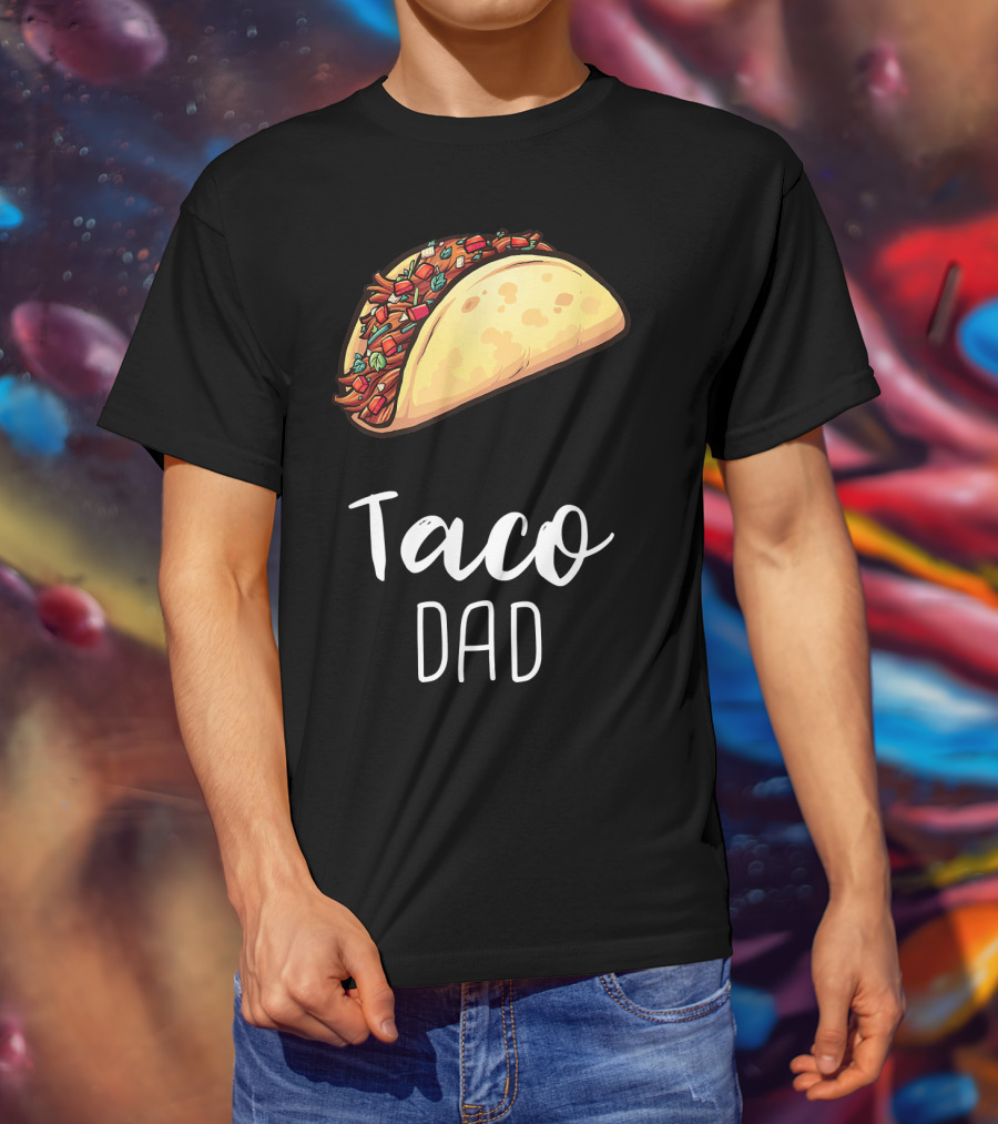 Taco Dad Cinco De Mayo Mexican Food T-Shirt