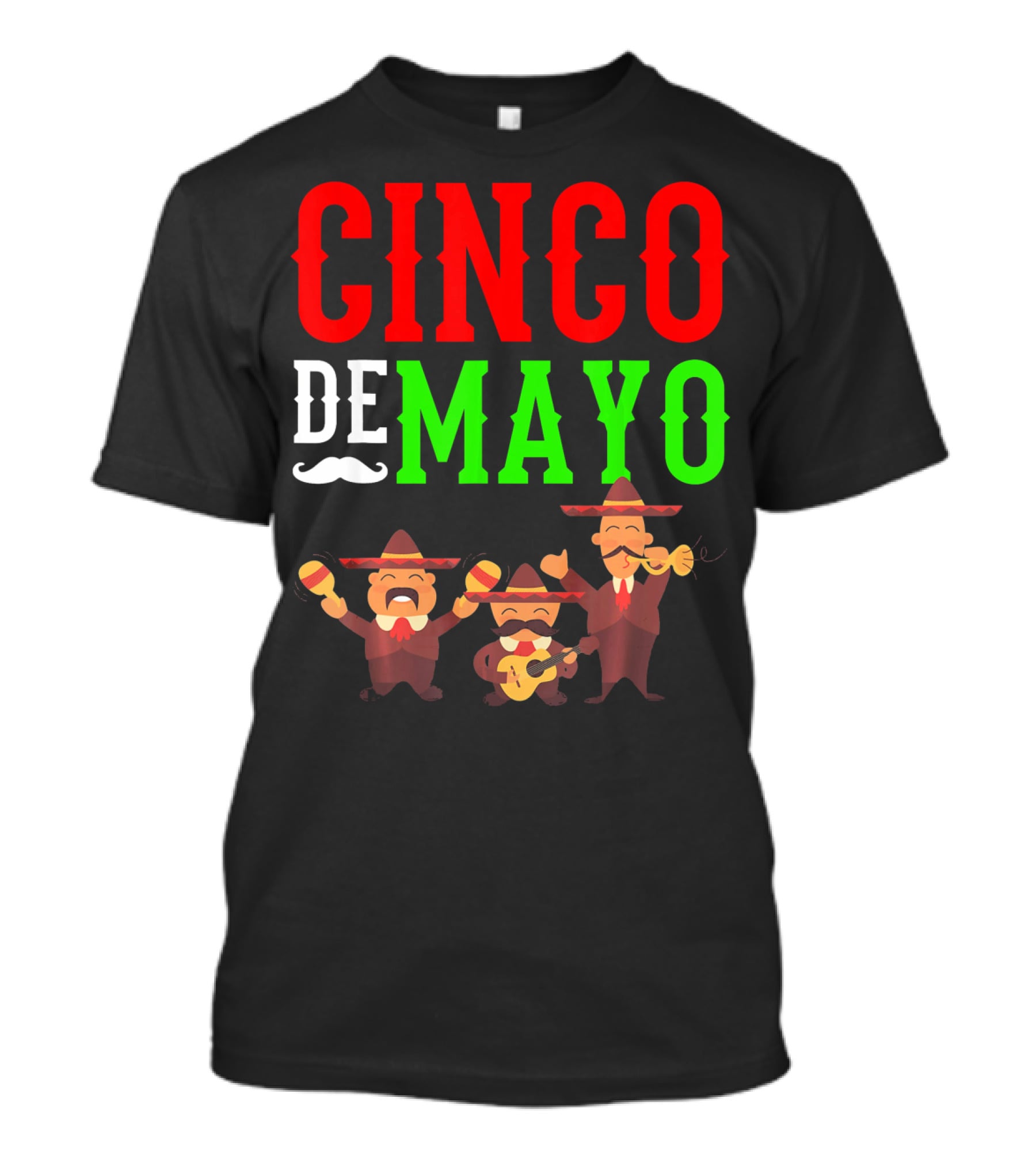 Cinco De Mayo Mariachi Musical Instruments T-Shirt
