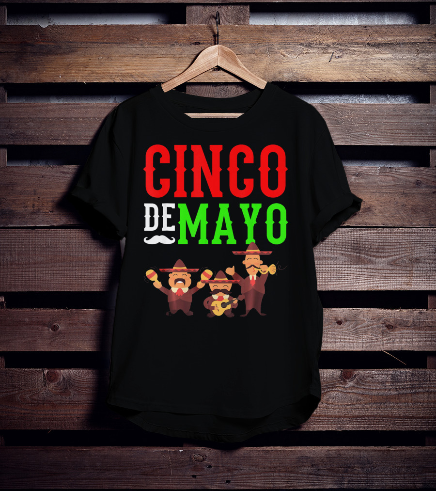 Cinco De Mayo Mariachi Musical Instruments T-Shirt
