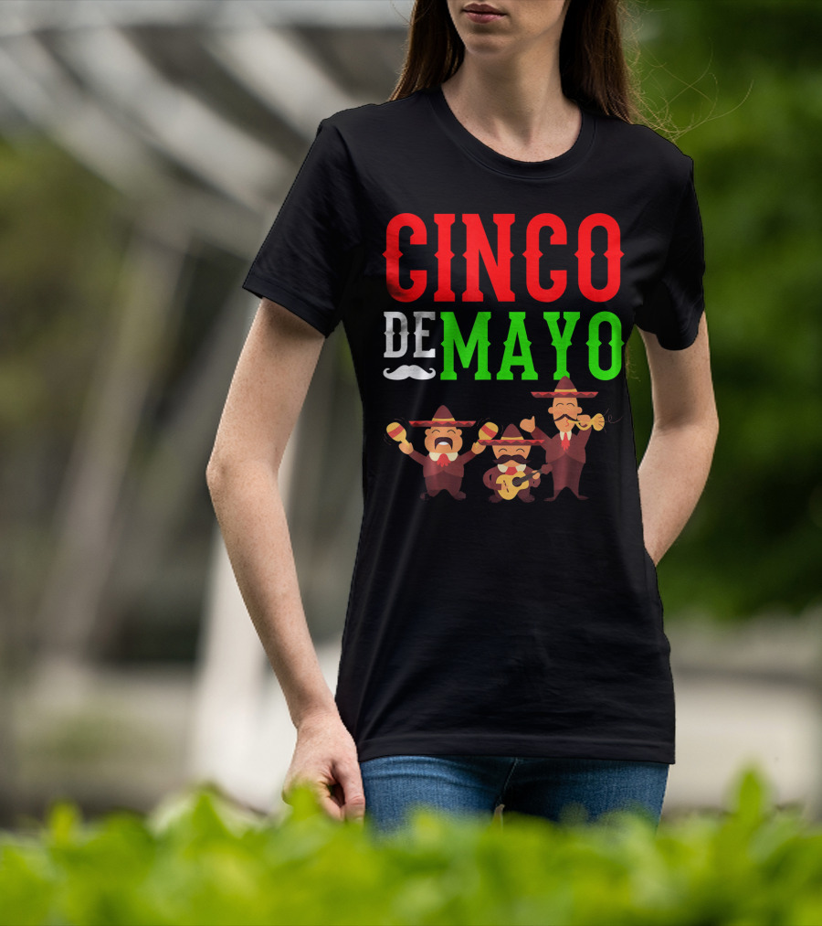Cinco De Mayo Mariachi Musical Instruments T-Shirt