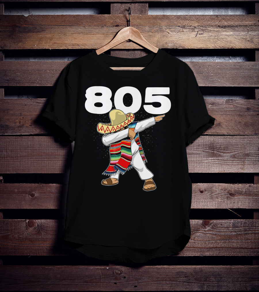 805 Cinco De Mayo Mexican Celebration Dance In California Area Code T-Shirt