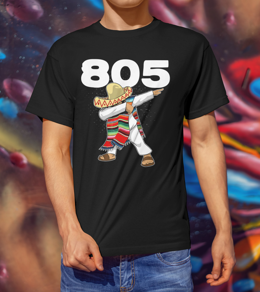 805 Cinco De Mayo Mexican Celebration Dance In California Area Code T-Shirt