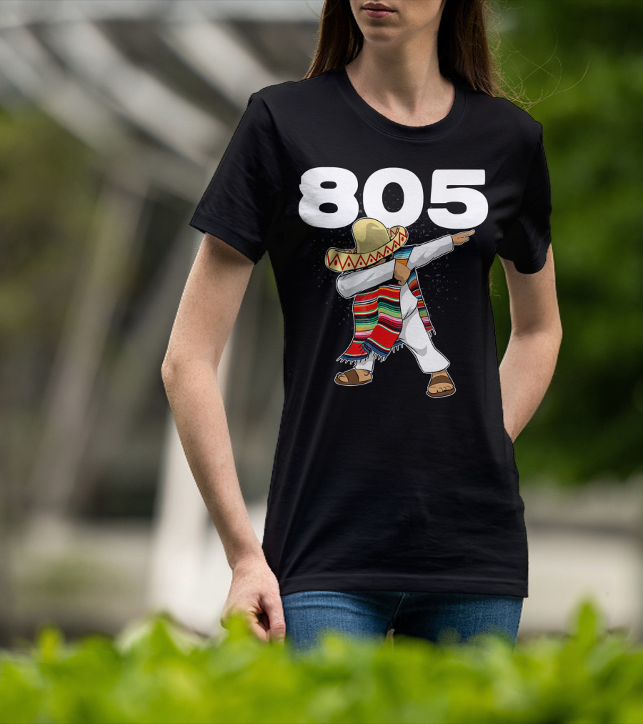 805 Cinco De Mayo Mexican Celebration Dance In California Area Code T-Shirt