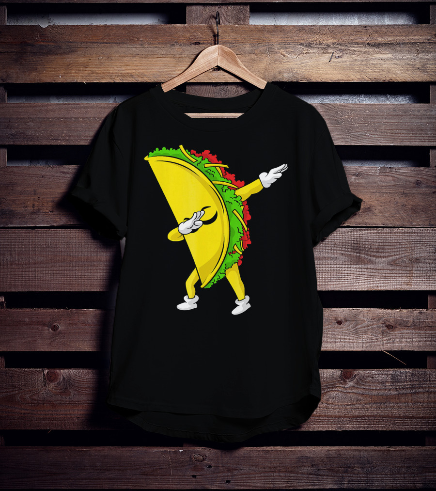 Dabbing Taco Cinco De Mayo Mexican Fiesta T-Shirt
