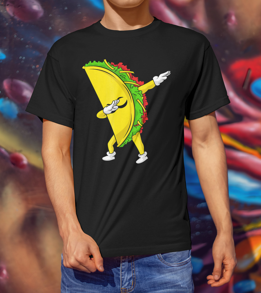 Dabbing Taco Cinco De Mayo Mexican Fiesta T-Shirt