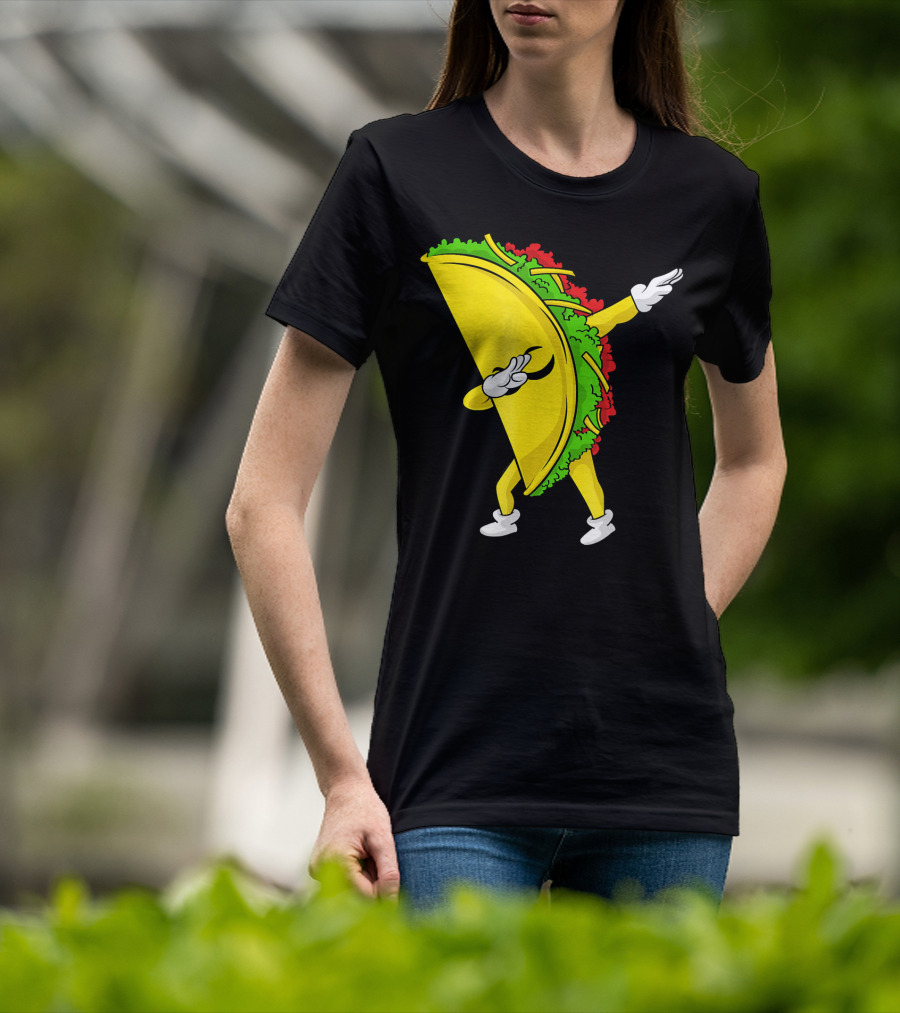 Dabbing Taco Cinco De Mayo Mexican Fiesta T-Shirt