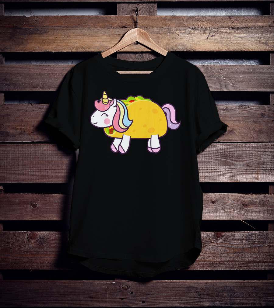 Unicorn Taco Animal Funny Mexican Cinco T-Shirt