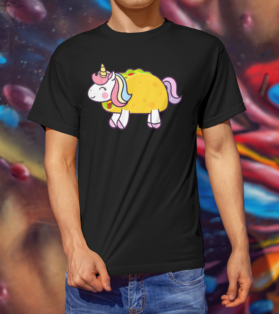 Unicorn Taco Animal Funny Mexican Cinco T-Shirt