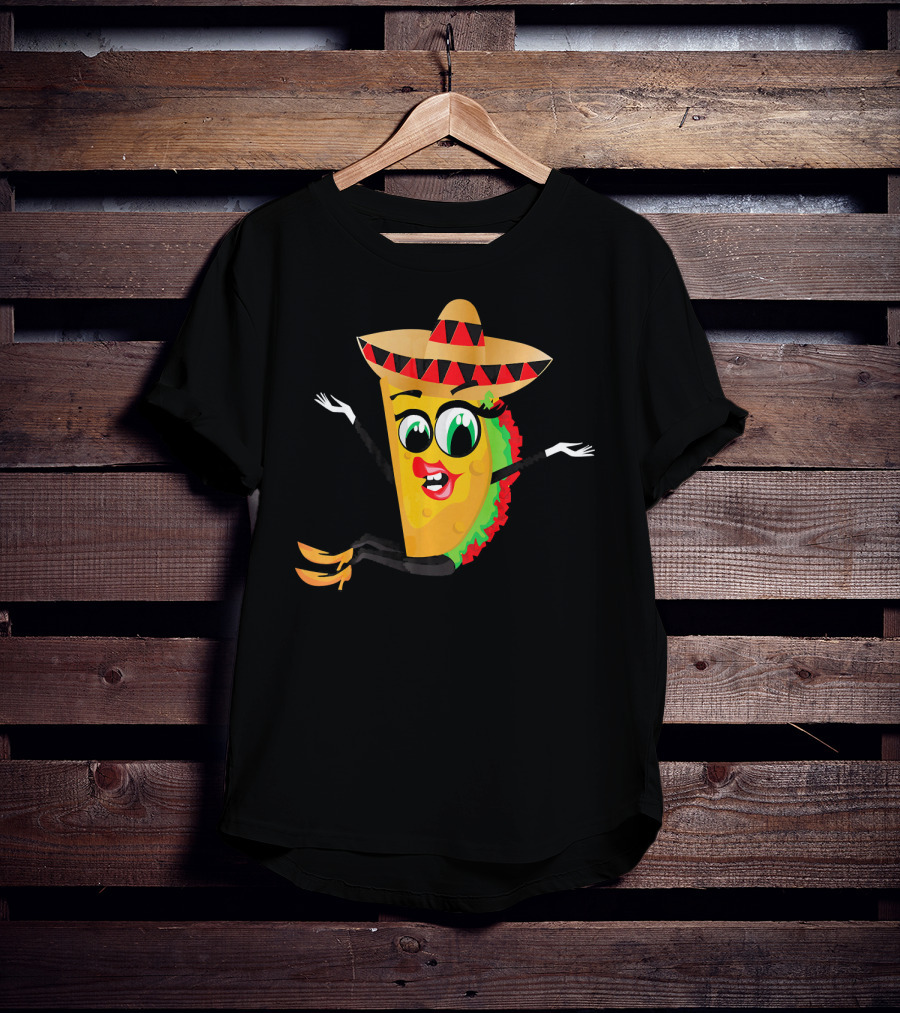Cinco De Mayo Funny Sombrero Taco Fiesta T-Shirt