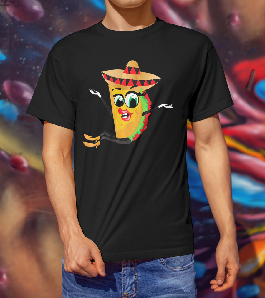 Cinco De Mayo Funny Sombrero Taco Fiesta T-Shirt