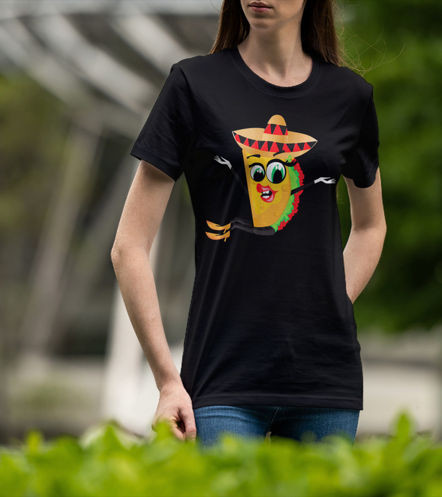 Cinco De Mayo Funny Sombrero Taco Fiesta T-Shirt