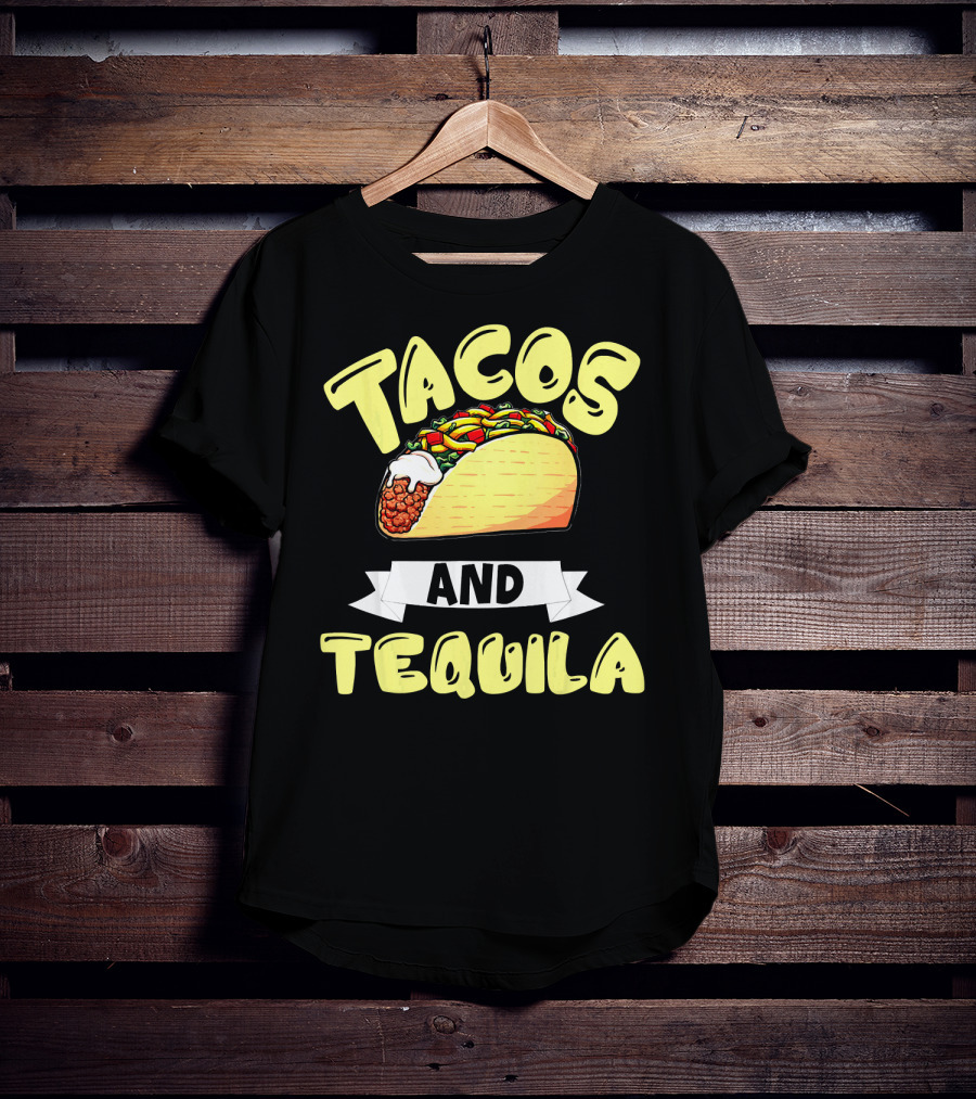 Tacos And Tequila Cinco De Mayo Celebration Mexica T-Shirt