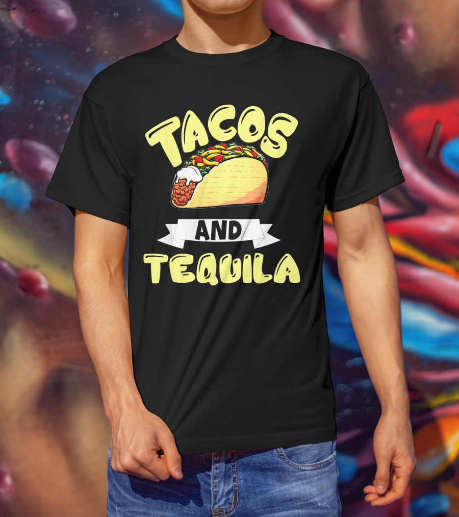 Tacos And Tequila Cinco De Mayo Celebration Mexica T-Shirt