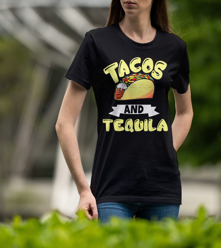 Tacos And Tequila Cinco De Mayo Celebration Mexica T-Shirt