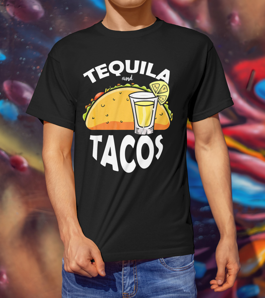 Tequila And Tacos Lime Cinco De Mayo Fiesta T-Shirt