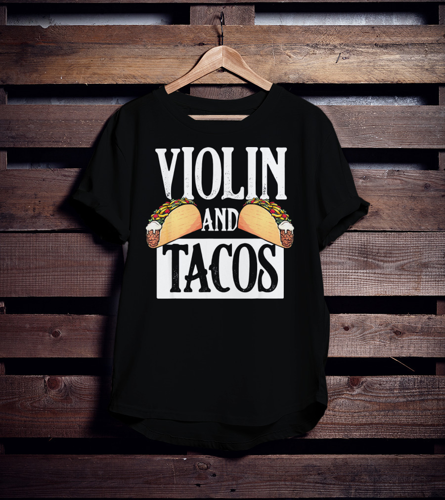 Violin And Tacos Cinco De Mayo Lat T-Shirt